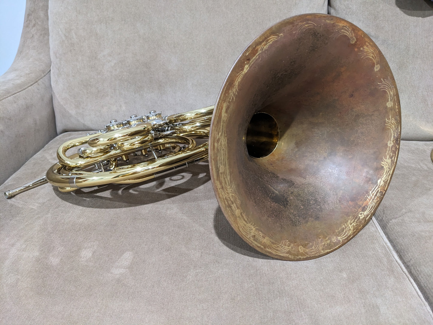 Vintage Olds Ambassador Bell -- comet engravings