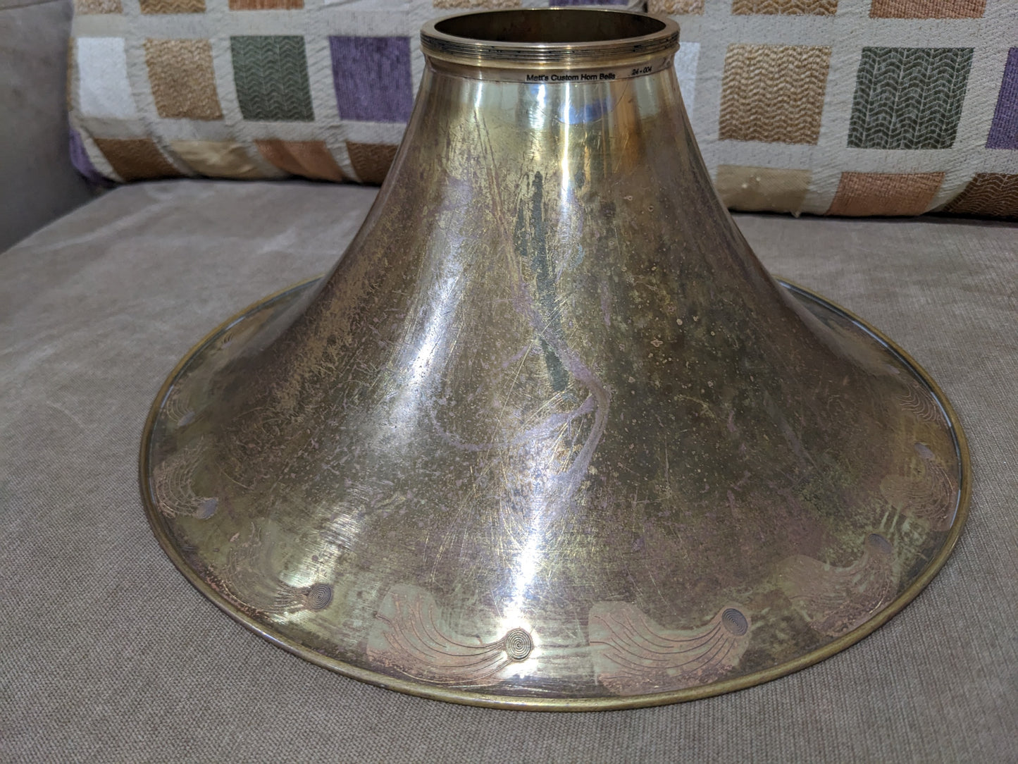 Vintage Olds Ambassador Bell -- comet engravings