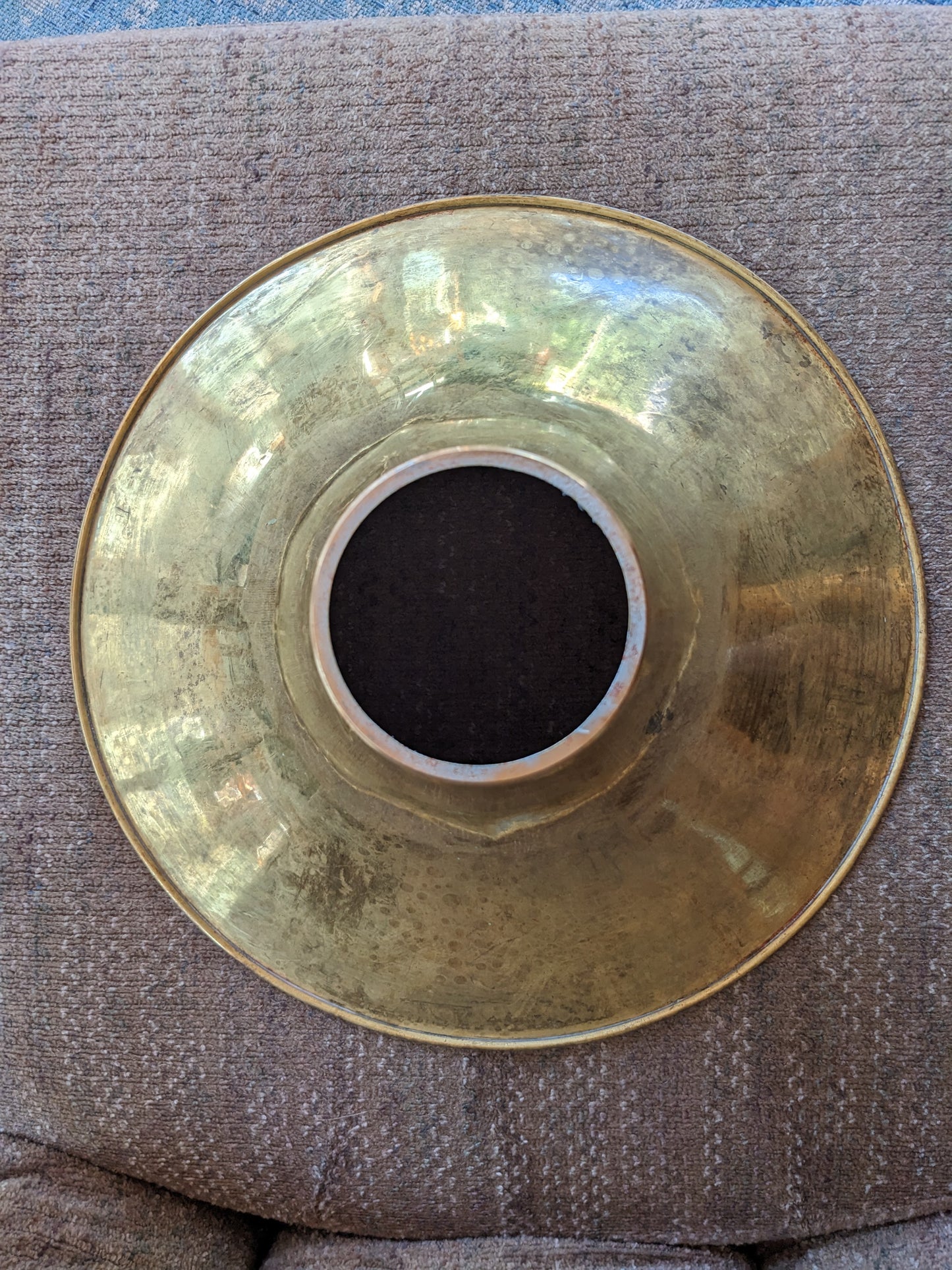 Vintage Pan American bell -- damascus - like painted inner flare