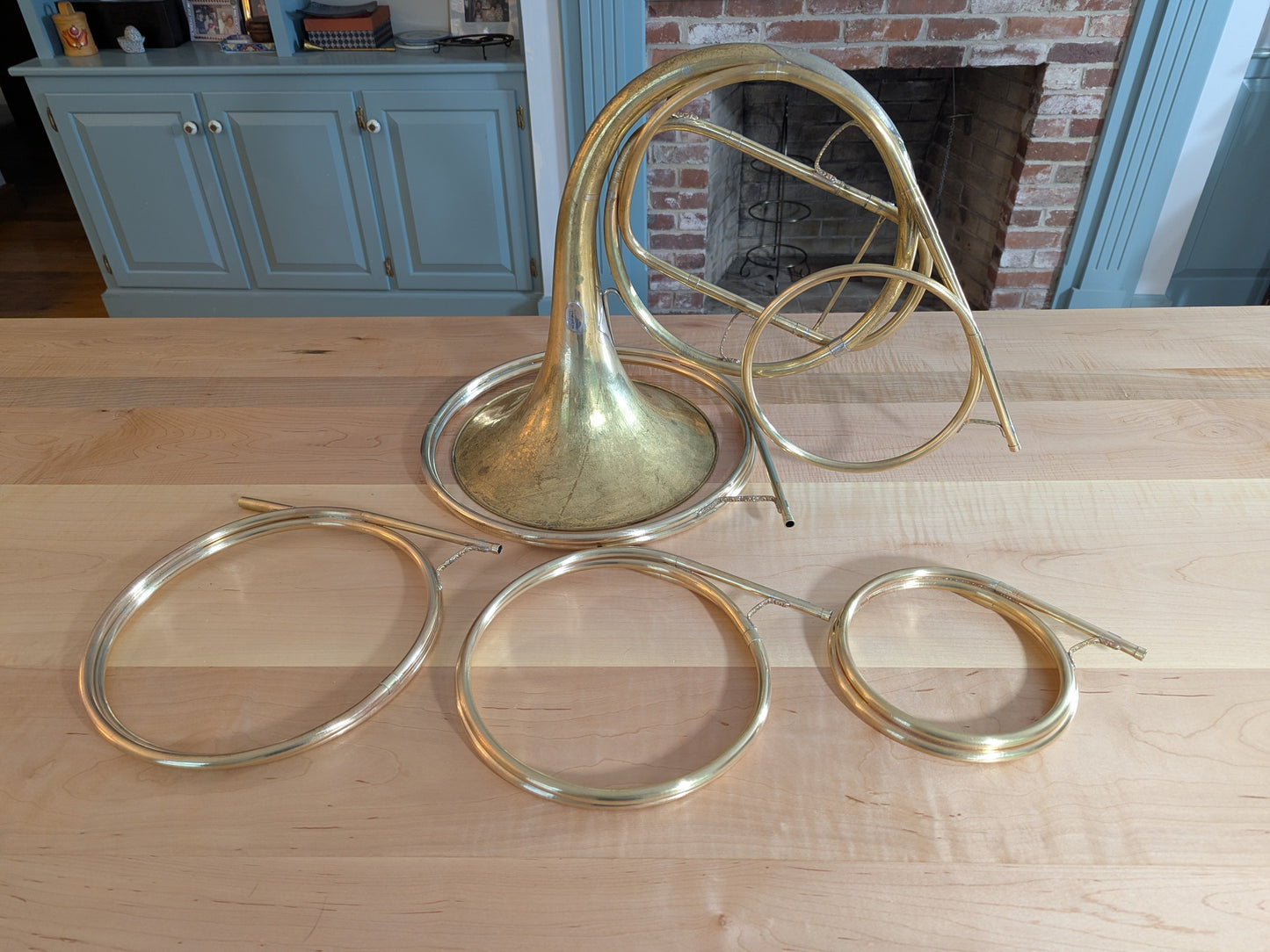 Fixed bell natural horn from Heinrich Zalzer bell