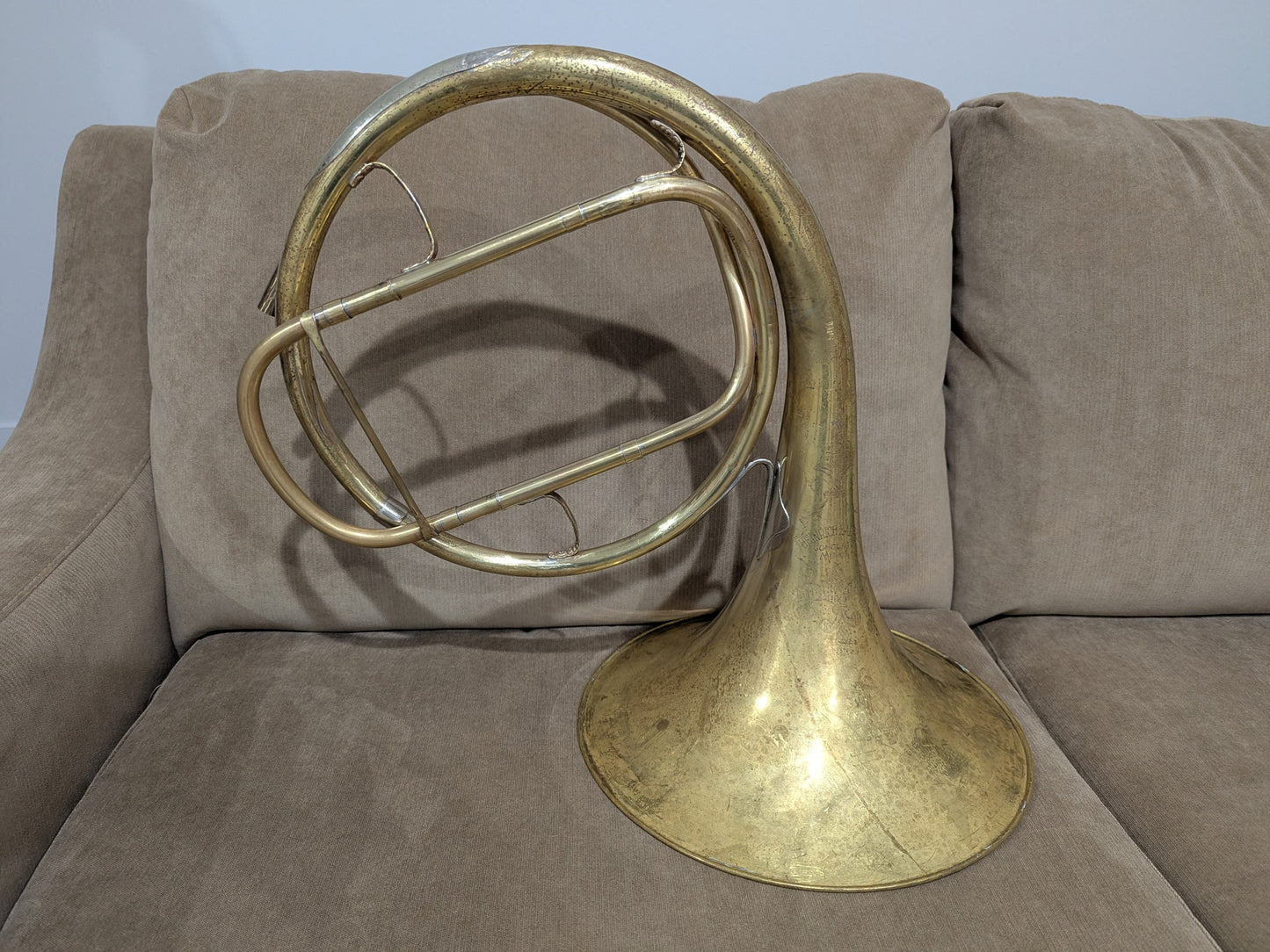 Fixed bell natural horn from Heinrich Zalzer bell