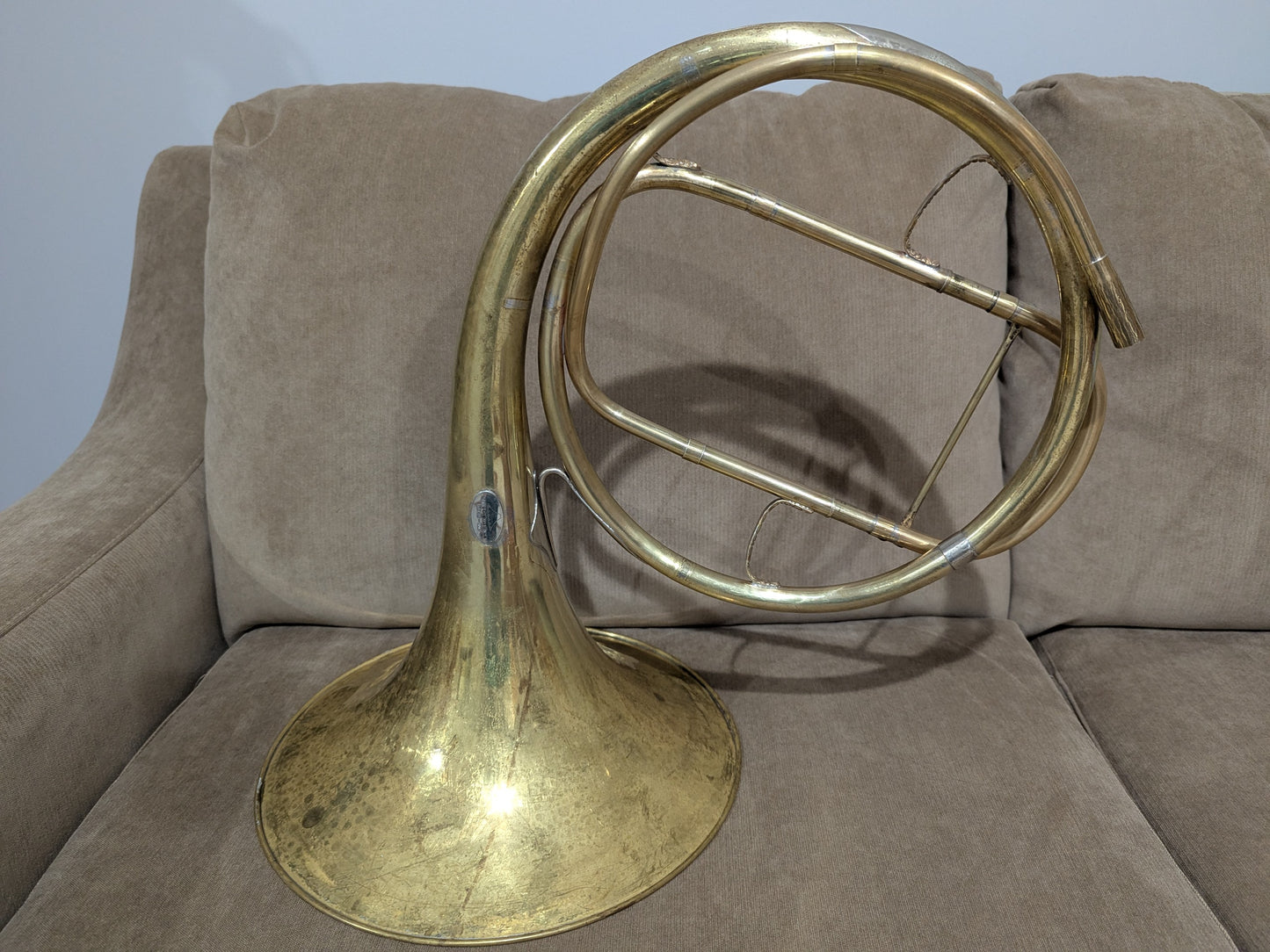 Fixed bell natural horn from Heinrich Zalzer bell
